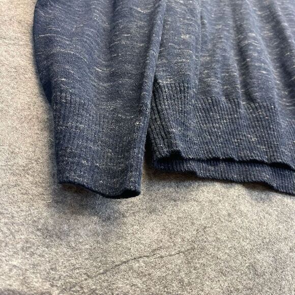 MUTUAL WEAVE Sweater Men's XL Heathered Blue Raglan Sleeve Crew Neck Pullover - Picture 6 of 11